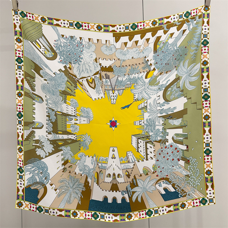 Luxury Bags Design - Square Silk Scarf 90CM Luxury Designers