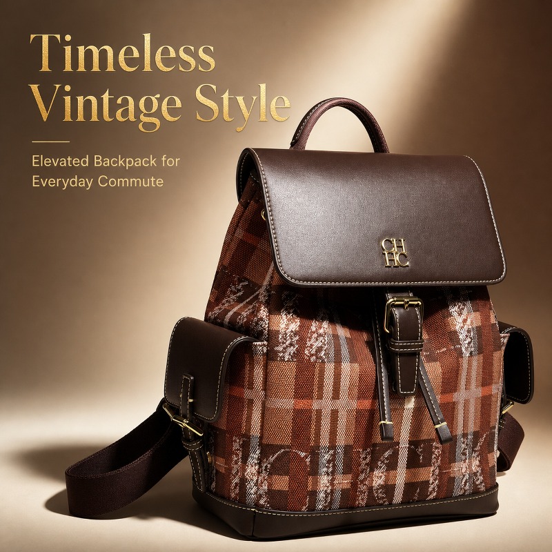 Luxury Bags Women - CHHC Fashion Color Block Backpack Dating