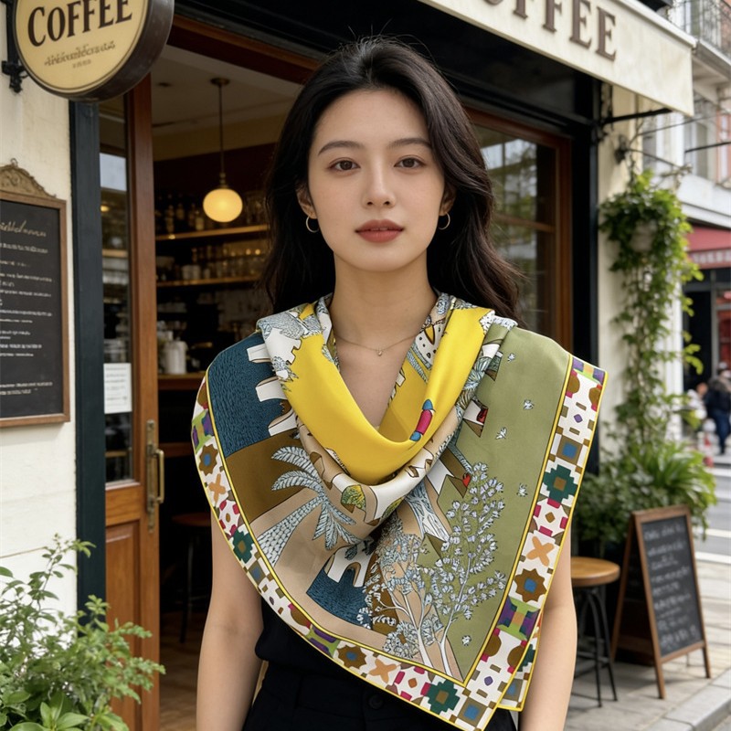 Square Silk Scarf 90CM Luxury  - Luxury Bags Design review and price