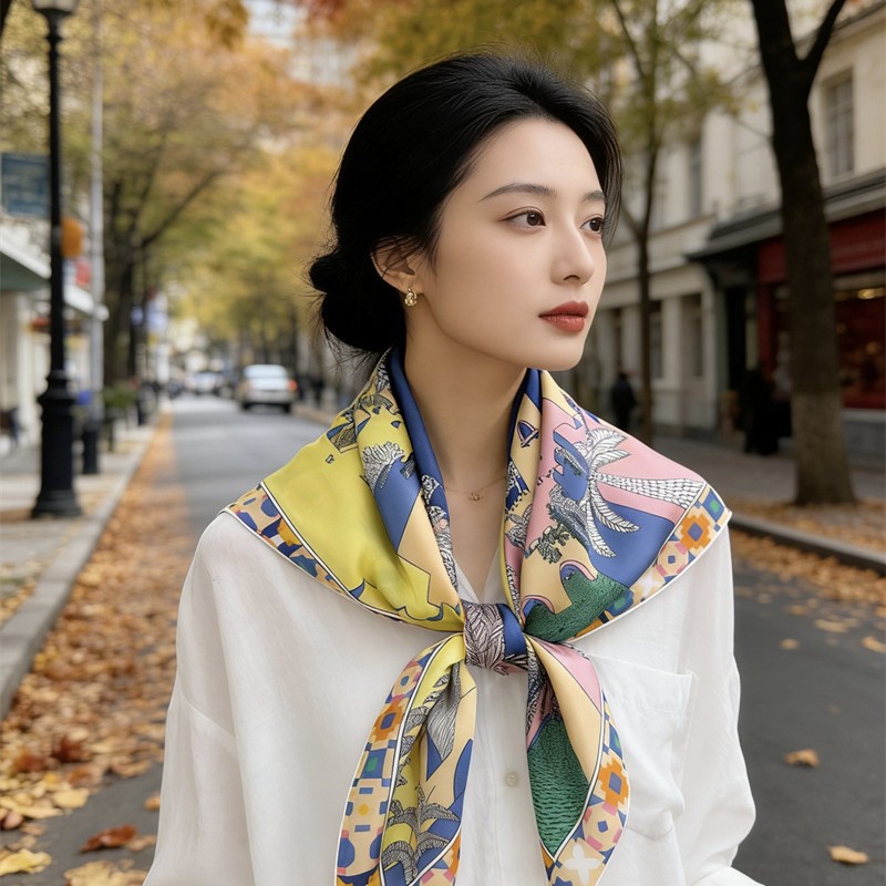 Square Silk Scarf 90CM Luxury  - Luxury Bags Design review and price