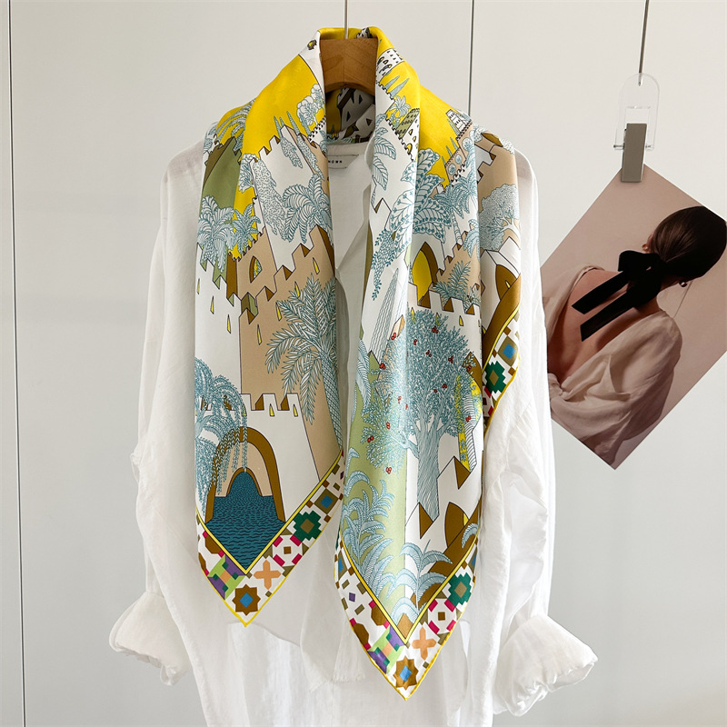 Square Silk Scarf 90CM Luxury  - Luxury Bags Design review and price