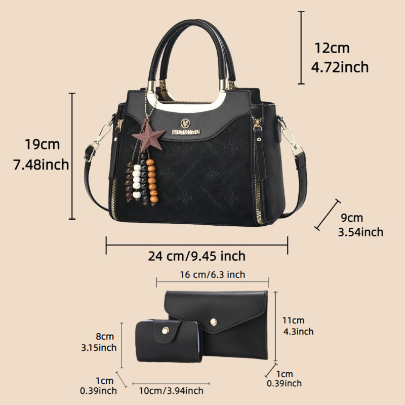Stylish women's handbag, solid - Luxury Bags Women review and price
