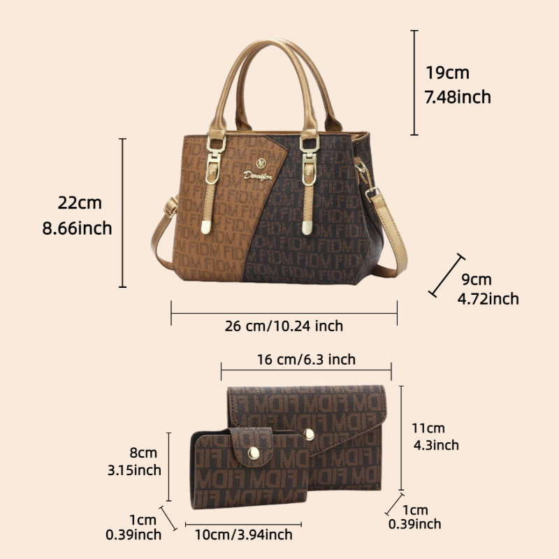 3-piece women's bag set, luxur - Luxury Bags Women review and price