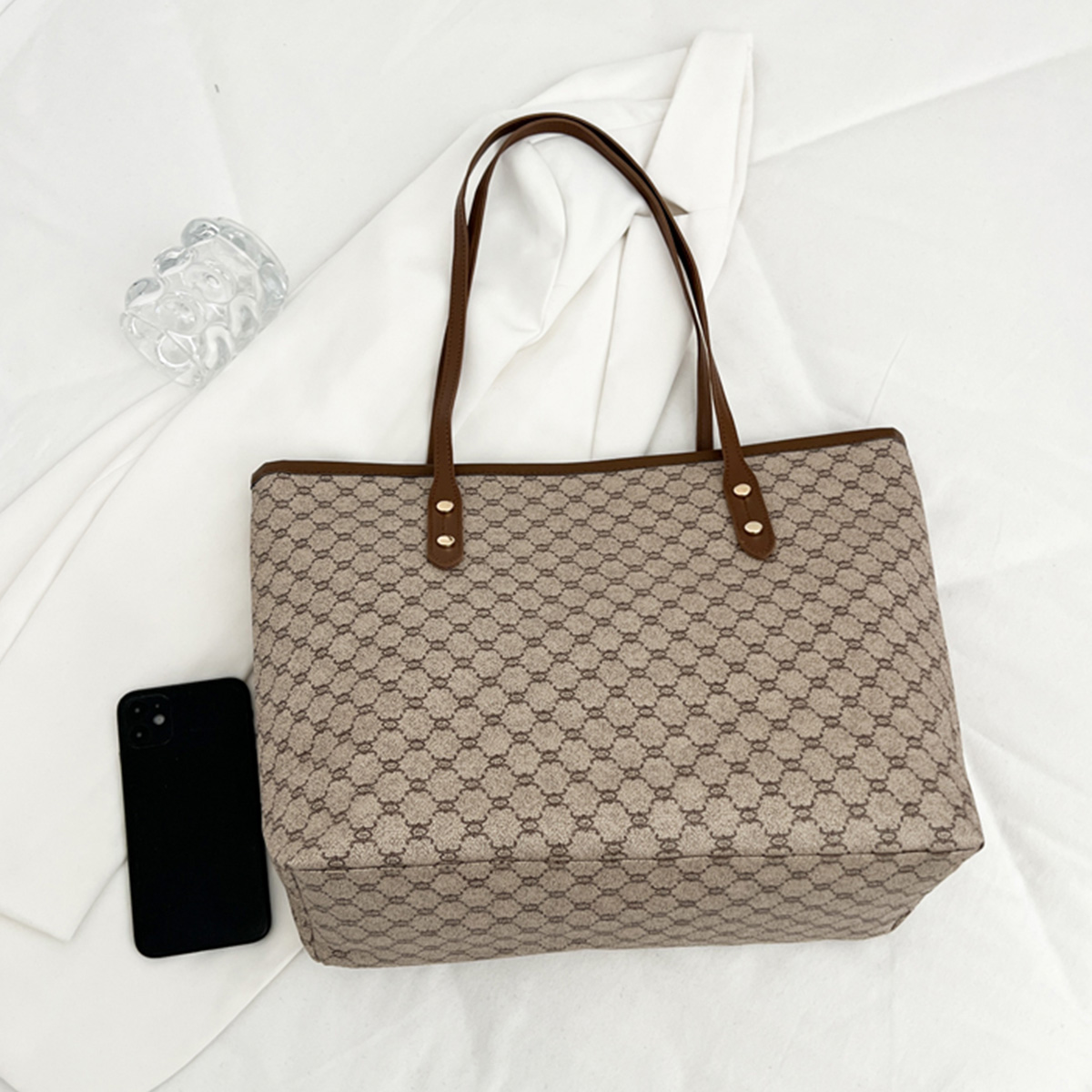 Luxury Vintage Women Tote Bag  - Tote Bag Leather Monogram review and price