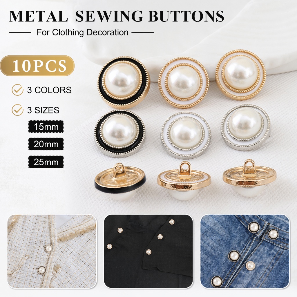 10Pcs Luxury Pearl Metal Sewin - Luxury Bags Dry Clean review and price
