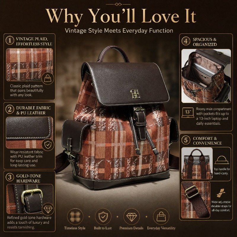 CHHC Fashion Color Block Backp - Luxury Bags Women review and price